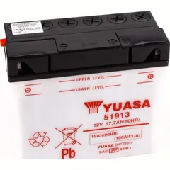 Akku, Motorradbatterie 12N19-AH DIN51913 12V/19AH Dry-Batterie 186x82x171mm