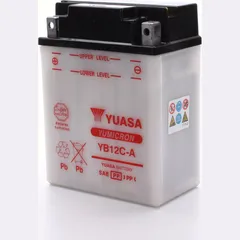 Akku, Motorradbatterie YB12C-A Dry-Batterie 136x82x176mm