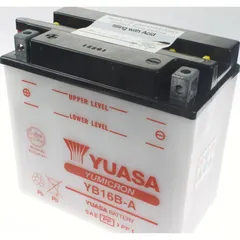 Akku, Motorradbatterie YB16B-A 12V/16AH DIN51615 Dry-Batterie 160x90x161mm