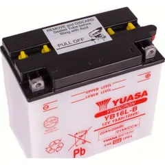 Akku, Motorradbatterie YB16L-B DIN51911 Dry-Batterie 176x101x156mm