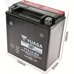 YTX16-BS DIN51492 for: AGM-battery 150x87x161mm