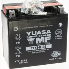 Akku, Motorradbatterie YTX14L-BS DIN51214 12V/12AH für: AGM-Batterie 150x87x145mm