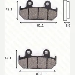 disk brake pads MCB 562 ABE approved