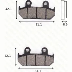 disk brake pads MCB 562 SV ABE approved