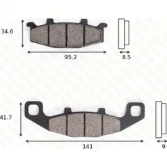 disk brake pads MCB 569 SH ABE approved