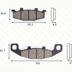 disk brake pads MCB 569 ABE approved