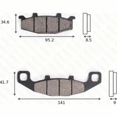 disk brake pads MCB 569 SV ABE approved