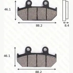 disk brake pads MCB 571 ABE approved