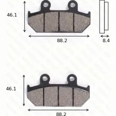 disk brake pads MCB 571 SV ABE approved