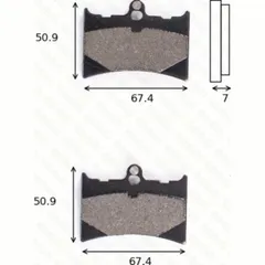 disk brake pads MCB 572 ABE approved