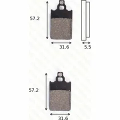 disk brake pads MCB 578 ABE approved