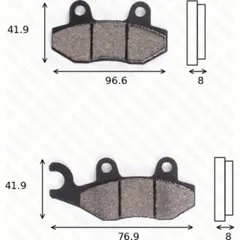 disk brake pads MCB 582 ABE approved