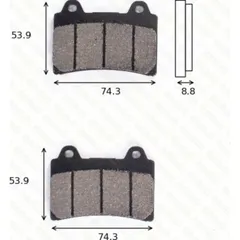 disk brake pads MCB 584 ABE approved