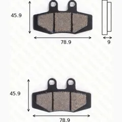 disk brake pads MCB 592 ABE approved