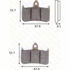 disk brake pads MCB 593 CRQ ECE R90 homologated