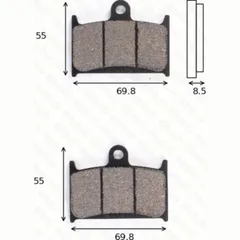 disk brake pads MCB 595 CRQ ECE R90 homologated