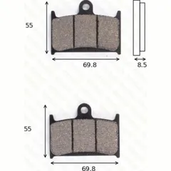 disk brake pads MCB 595 SRQ