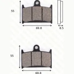 disk brake pads MCB 595 ABE approved