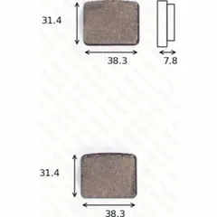 disk brake pads MCB 596 ABE approved