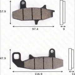 disk brake pads MCB 597 SV ABE approved