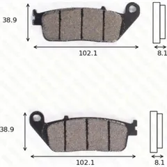 Bremsklötze Scheibenbremsbeläge MCB 598 mit ABE