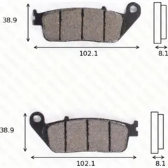 disk brake pads MCB 598 SV ABE approved