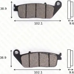 disk brake pads MCB 599 SH ABE approved