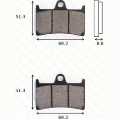 Disc brake pads MCB 611 SRM homologated