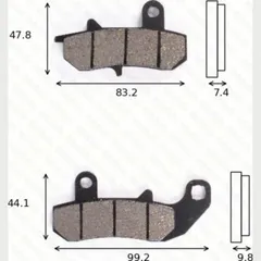 Disc brake pads MCB 612 homologated
