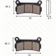 Bremsklötze Scheibenbremsbeläge MCB 613 LF mit ABE