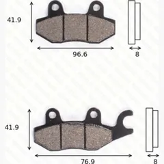 disc disk brake pads MCB 615 SV ABE approved