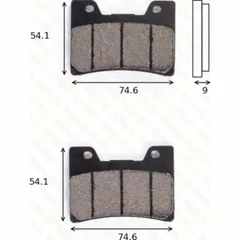 disk brake pads MCB 622 ABE approved