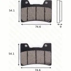 disk brake pads MCB 622 SV ABE approved