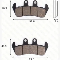 disk brake pads MCB 630 ABE approved