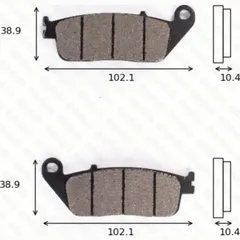 Disc brake pads MCB 631 homologated