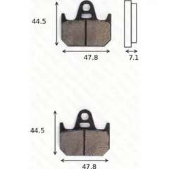Disc brake pads MCB 636 homologated