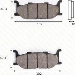 Disc brake pads MCB 640 SRM homologated