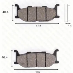 disk brake pads MCB 640 SV ABE approved