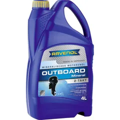 RAVENOL Outboardoel 2T mineralisch. 4 Liter Kanister