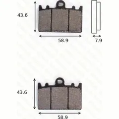 disk brake pads MCB 643 ABE approved