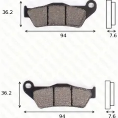 Disc brake pads MCB 648 EC homologated