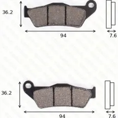 disk brake pads MCB 648 SI ABE approved