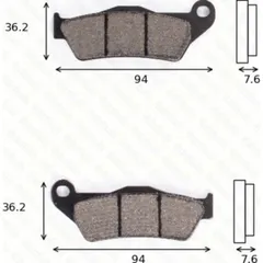 Disc brake pads MCB 648 SRM homologated