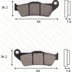 disk brake pads MCB 648 ABE approved