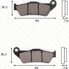 disk brake pads MCB 648 SV ABE approved