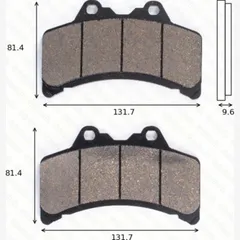 Bremsklötze Scheibenbremsbeläge MCB 655 mit ABE