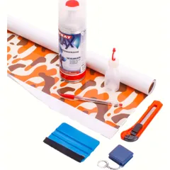 1m² Folien-Designset, inkl. Zubehör universal Wüstentarnfarben 1m²
