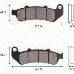 disk brake pads MCB 658 ABE approved