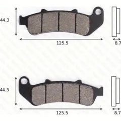 disk brake pads MCB 658 SV ABE approved