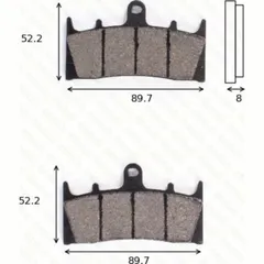 disk brake pads MCB 659 CRQ ECE R90 homologated